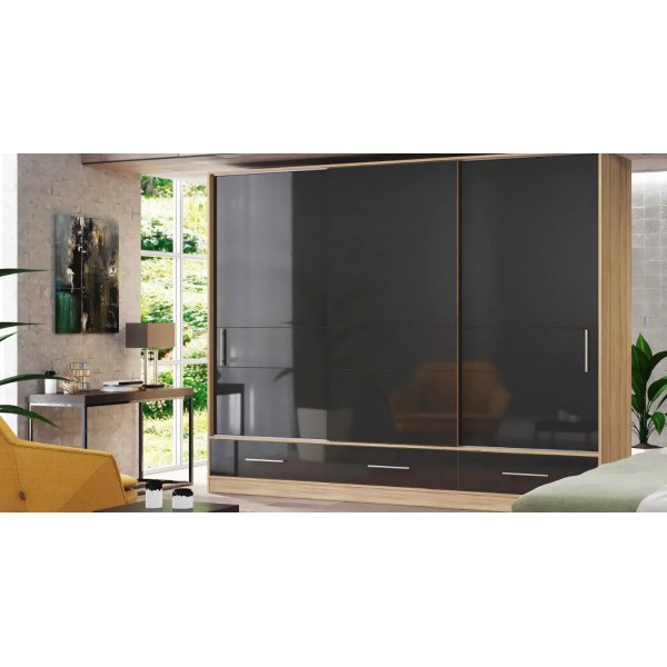 Шкаф-купе LuxeStudio Grace орех лион